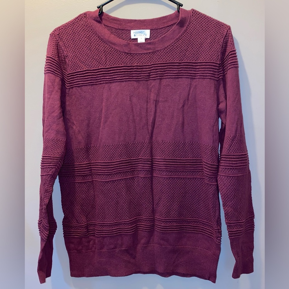 Market & Spruce Maroon Sweater